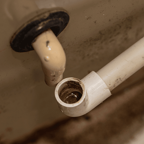 Clogged AC Drain Pipe repair